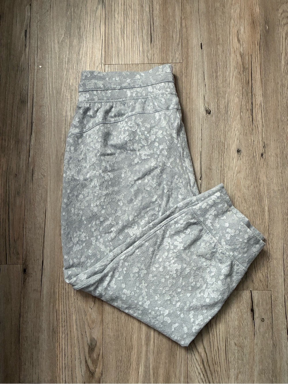 lululemon athletica Light Gray Printed Track Pants